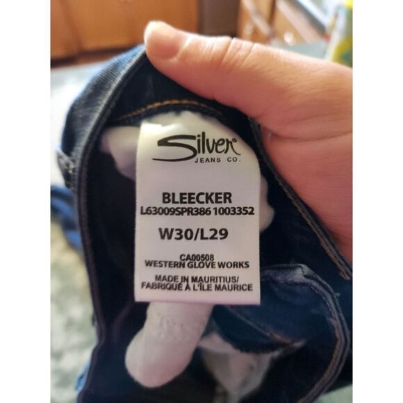 Silver Bleecker blue jeans sz 30x29 - Picture 4 of 5